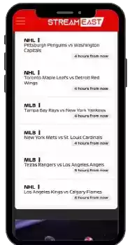 Streameast APP Screenshot